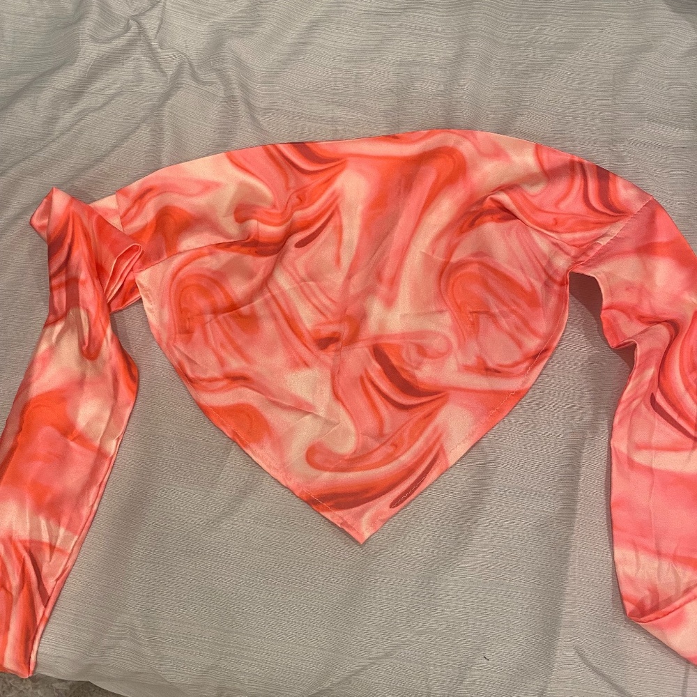 Pink Handkerchief Crop top